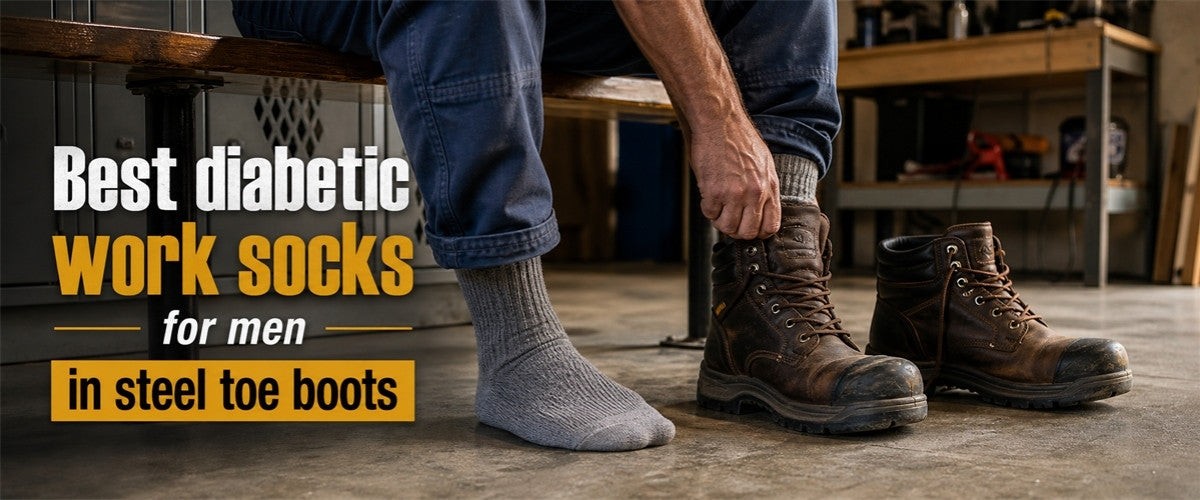 Best diabetic work socks for men in steel toe boots