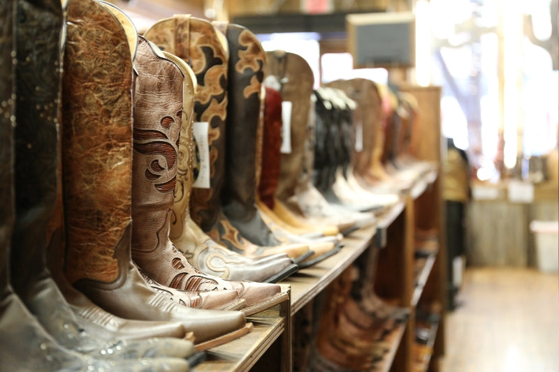 Cowboy boots of different lengths