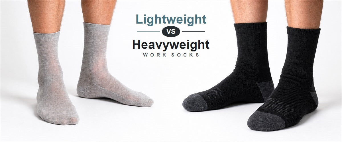 Lightweight vs Heavyweight Work Socks: How to Choose the Right Weight for Your Workday