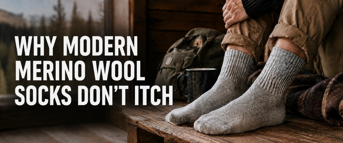 Why modern merino wool socks don't itch