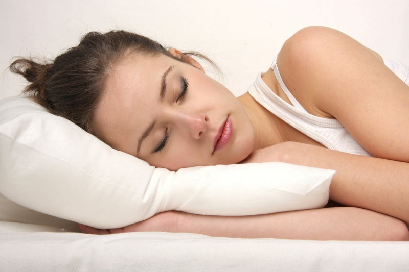 Woman sleeping in bed