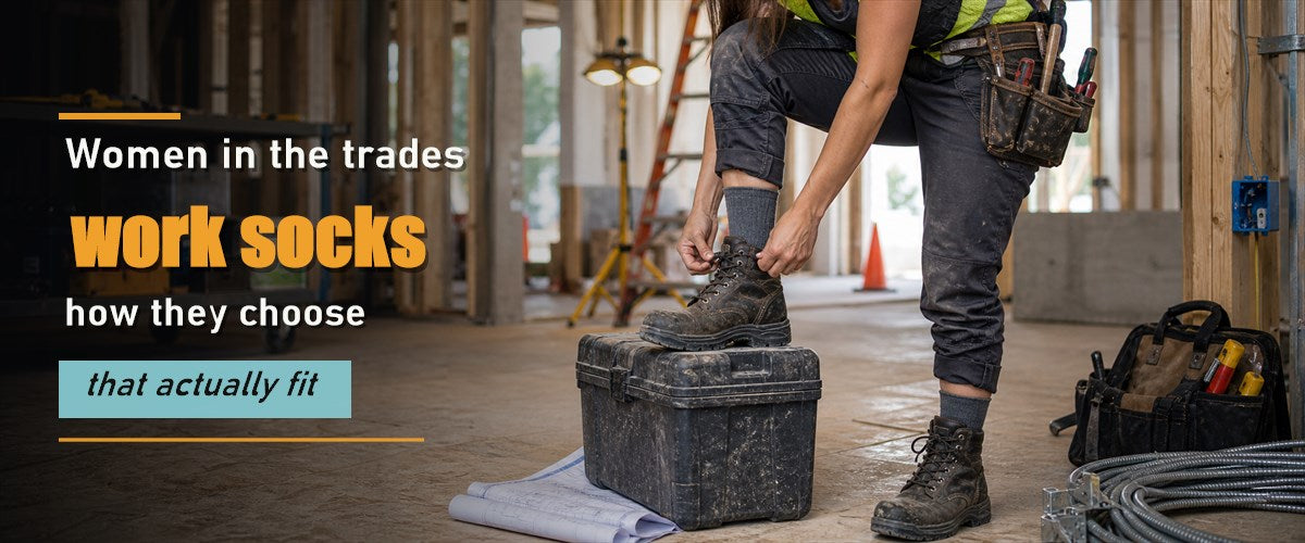 Women in the trades - how they choose work socks that actually fit
