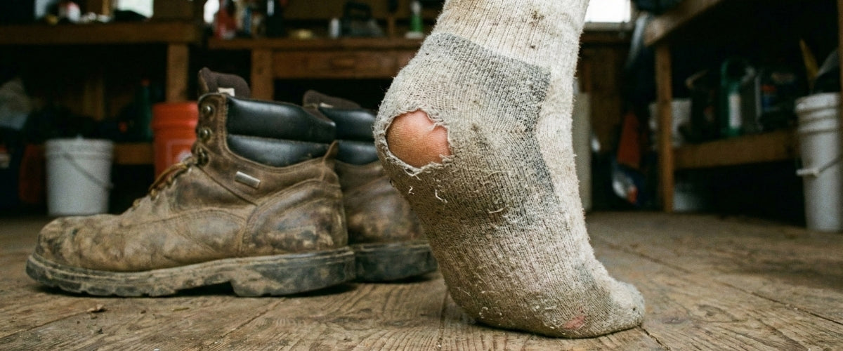 Why Do My Work Socks Always Get Holes in the Heel?