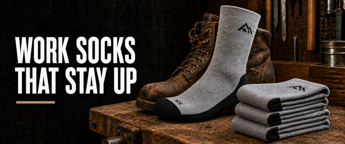 Work Socks That Stay Up: How Ribbed Cuffs Prevent Slipping and Tight Marks