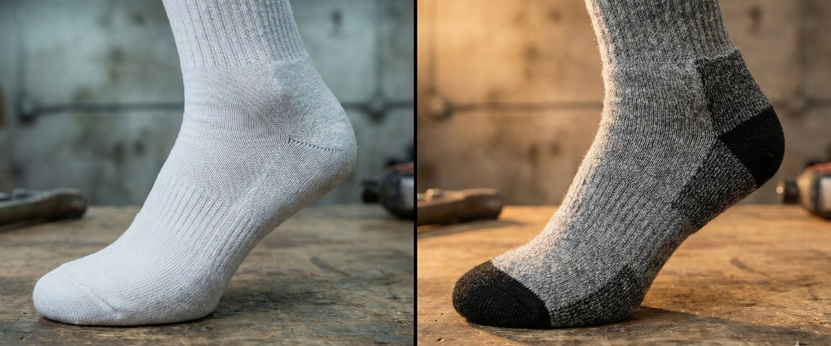 Merino Wool vs. Cotton Work Socks: The Scientific Showdown