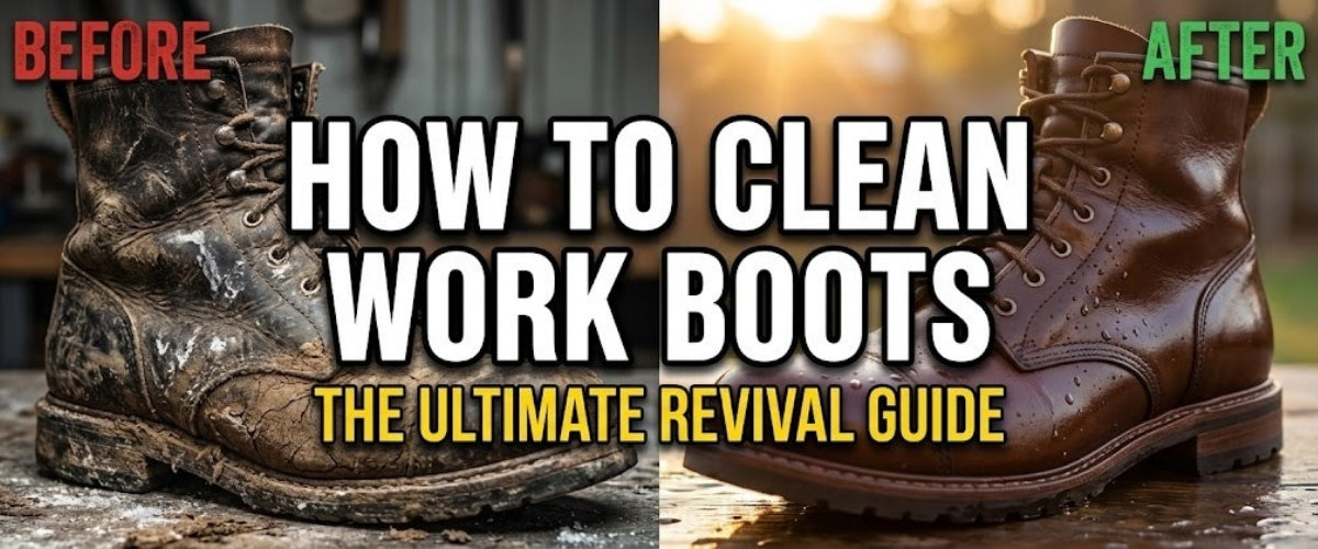how to clean work boots