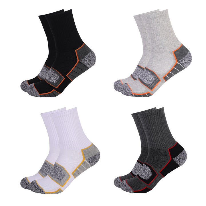 All Thick Padded Compression Running Crew Socks