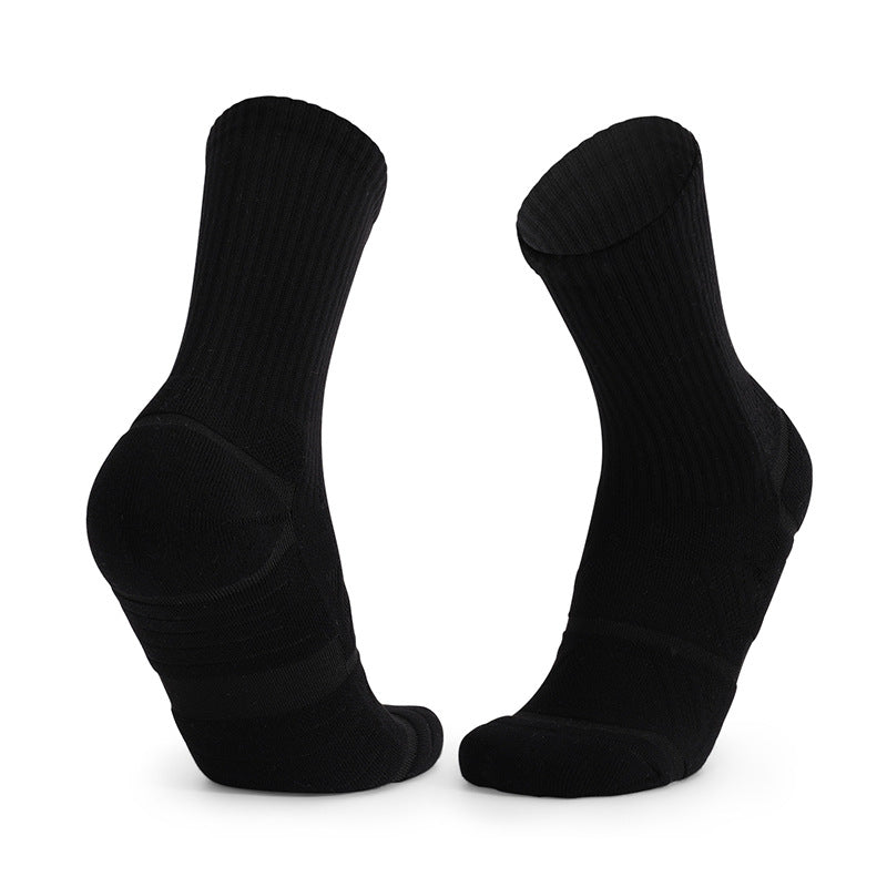 Black Running Crew Socks