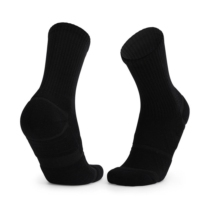 Black Running Crew Socks