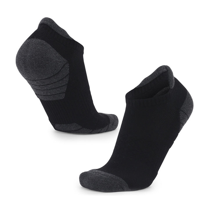 Breathable Cushioned Walking Ankle Socks Black