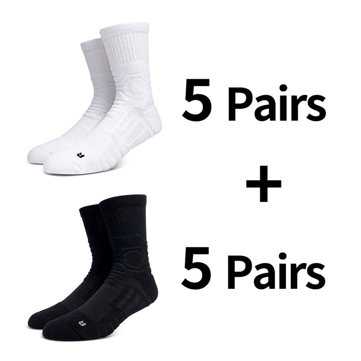 Compression Cushioned Crew Socks 10 Pairs