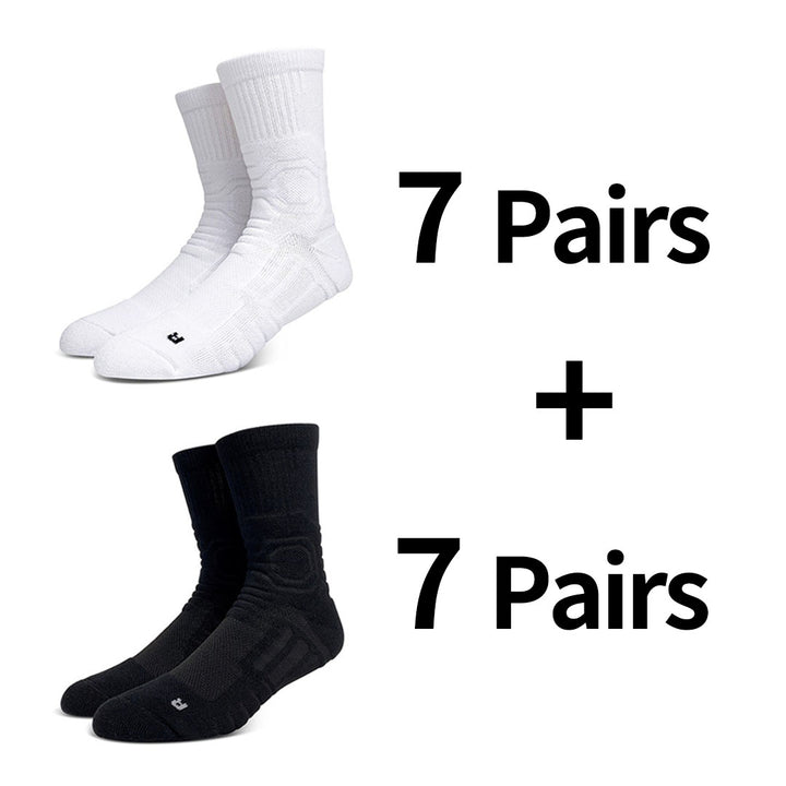 Compression Cushioned Crew Socks 14 Pairs