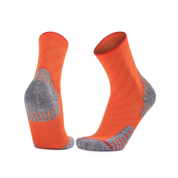 Coolmax® Cushioned Tennis Quarter Socks Orange