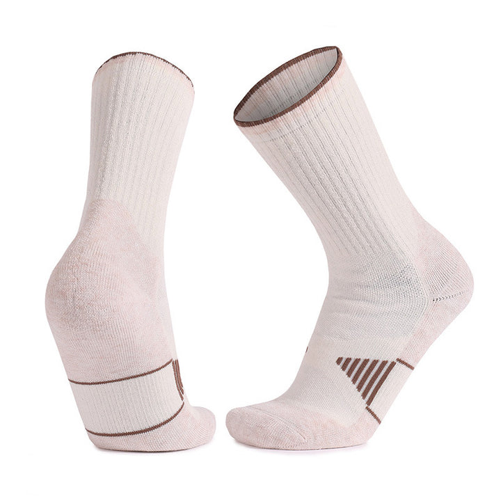 Coolmax® Merino Wool Cushioned Basketball Crew Socks White