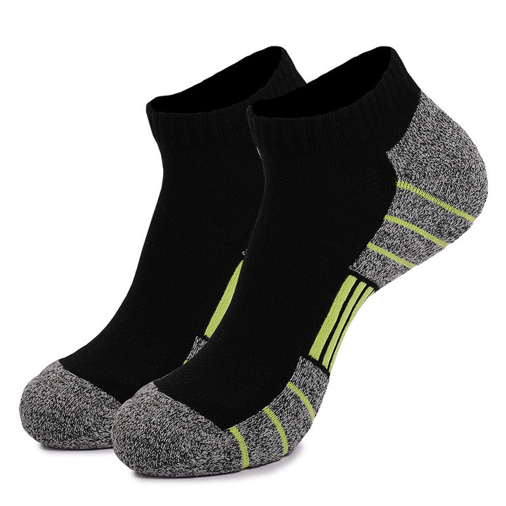 Coolmax® Shock Absorbing Running Ankle Socks Black