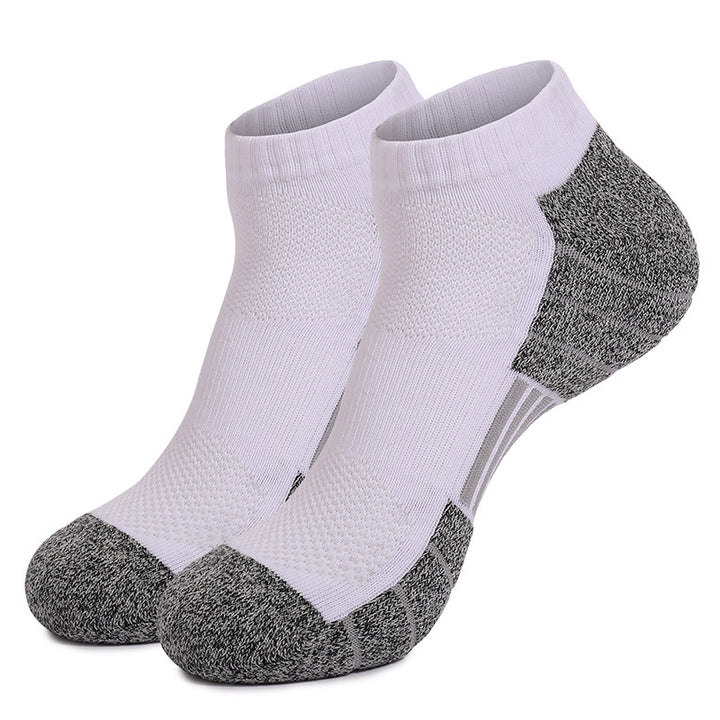 Coolmax® Shock Absorbing Running Ankle Socks White
