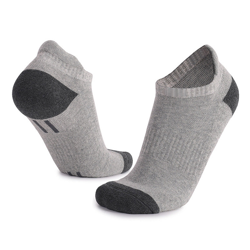 Coolmax® Thick Padded Fitness Ankle Socks Light Gray