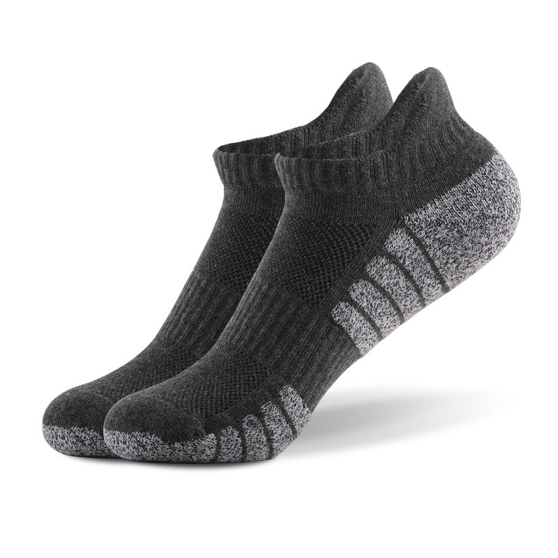 Dark Gray Fitness Socks with Cushioned Support