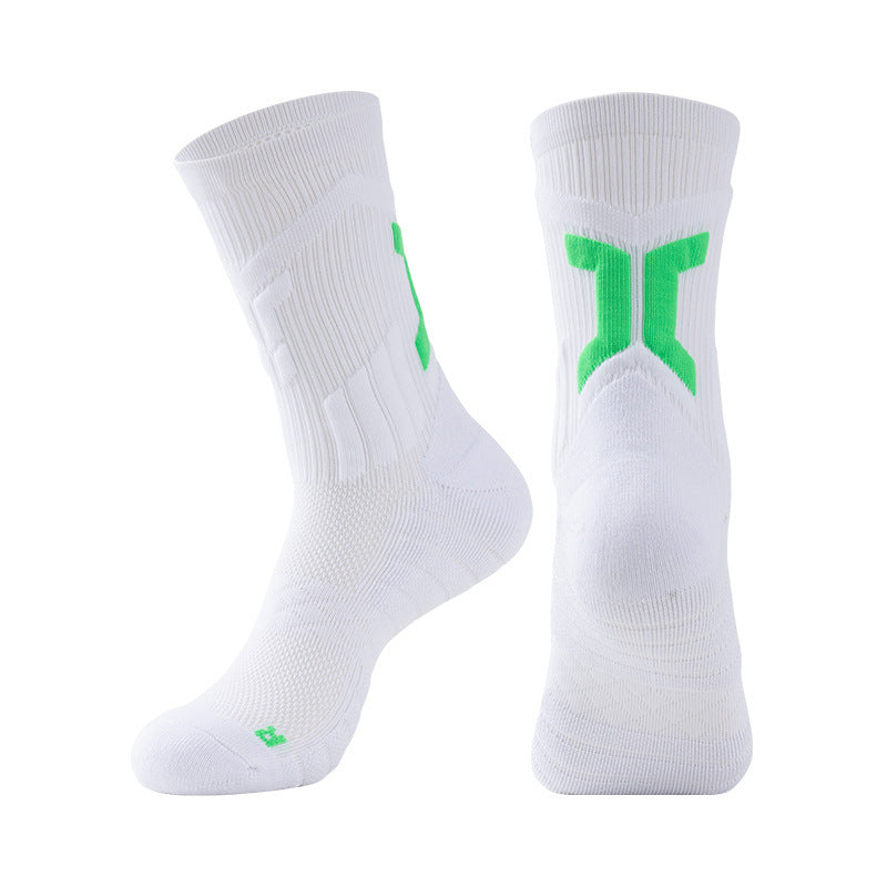 Elite Cushioned Crew Socks White