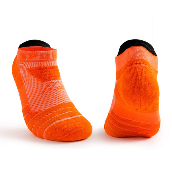 Elite Support Cushioned Basketball Ankle Socks Orange