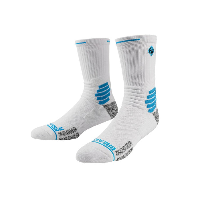 Hywell White blue socks SKU-02