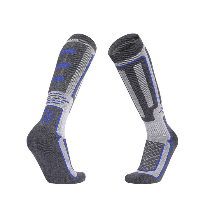 Light Grey Running Over The Calf Socks