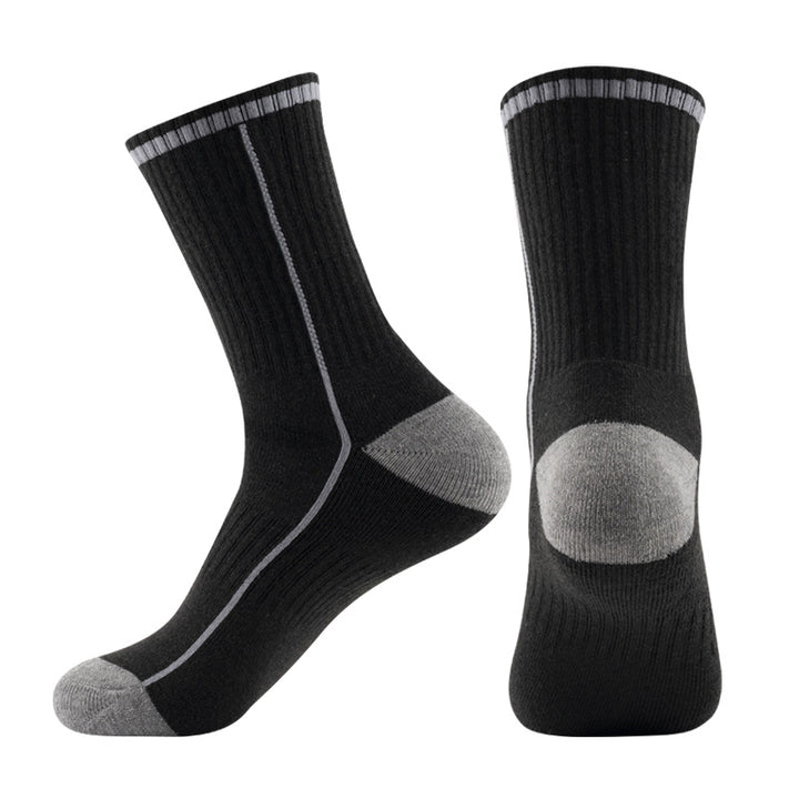 Merino Wool Cushioned Running Crew Socks Dark Gray