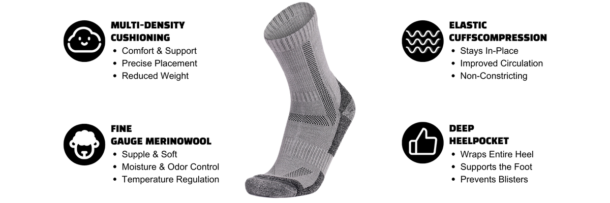 Hywell™ Compression Socks – Padded, Breathable & Arch Support