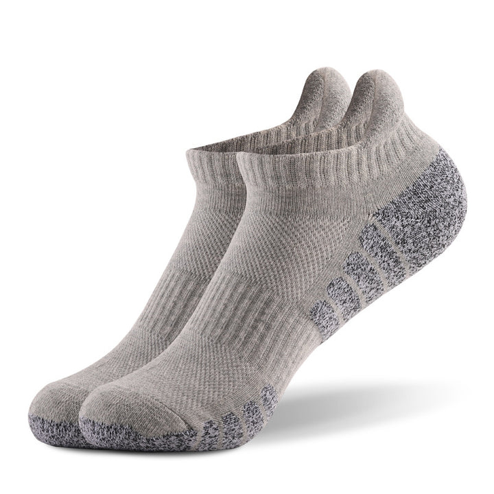 Thick Padded Athletic Ankle Socks Light grey