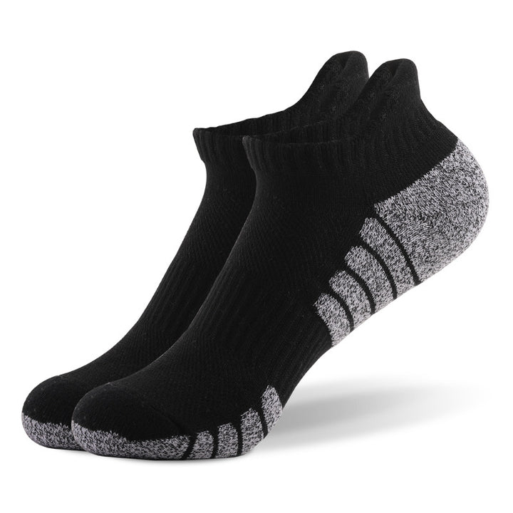 Thick Padded Athletic Ankle Socks black
