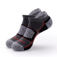 Thick Padded Compression Sports Socks — Ankle & Crew Lengths Dark Grey Ankle - 5 Pairs