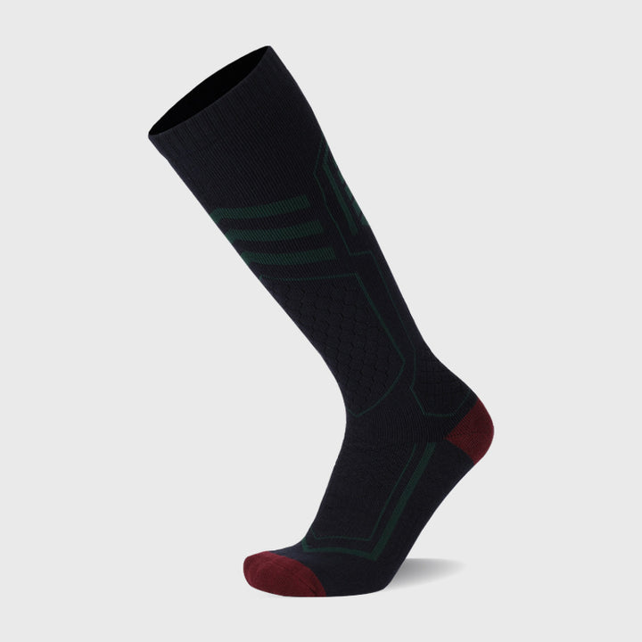 Thick Padded Skiing Over The Calf Socks Navy