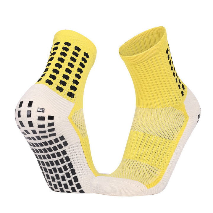 Thick Padded Soccer Socks Yellow
