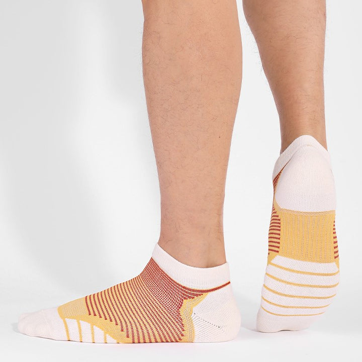 Wearing Orange Coolmax® Breathable Cushioned Running Ankle Socks