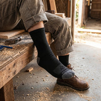 heavy duty work socks workshop scene