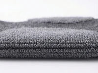 Close-up of wool terry cushioning