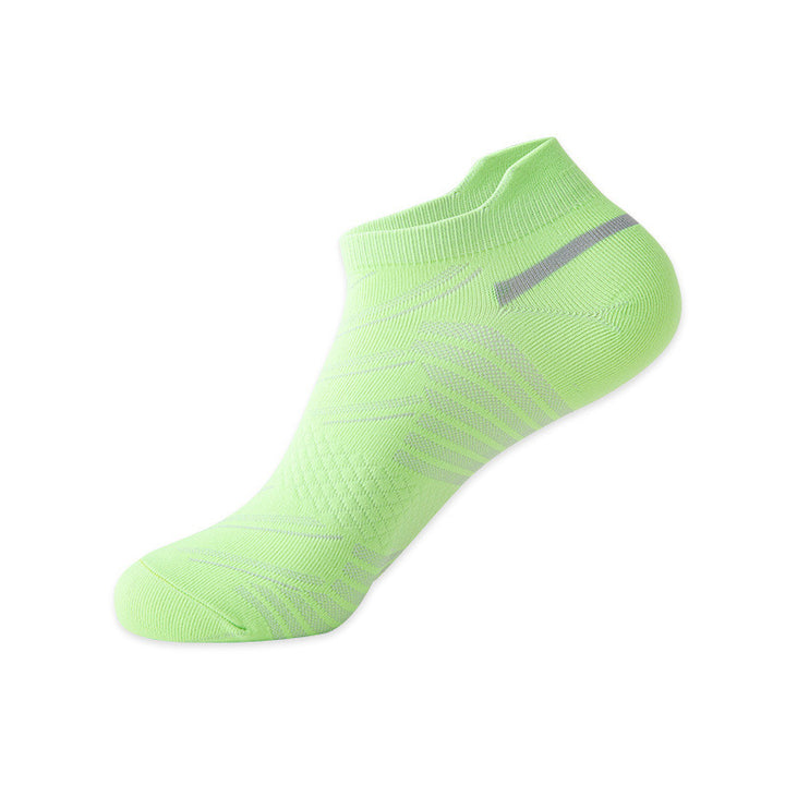 Lime green cushioned socks for walking designed for airflow and all-day comfort.