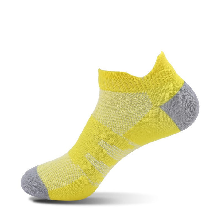 Yellow men's workout socks for high-intensity training